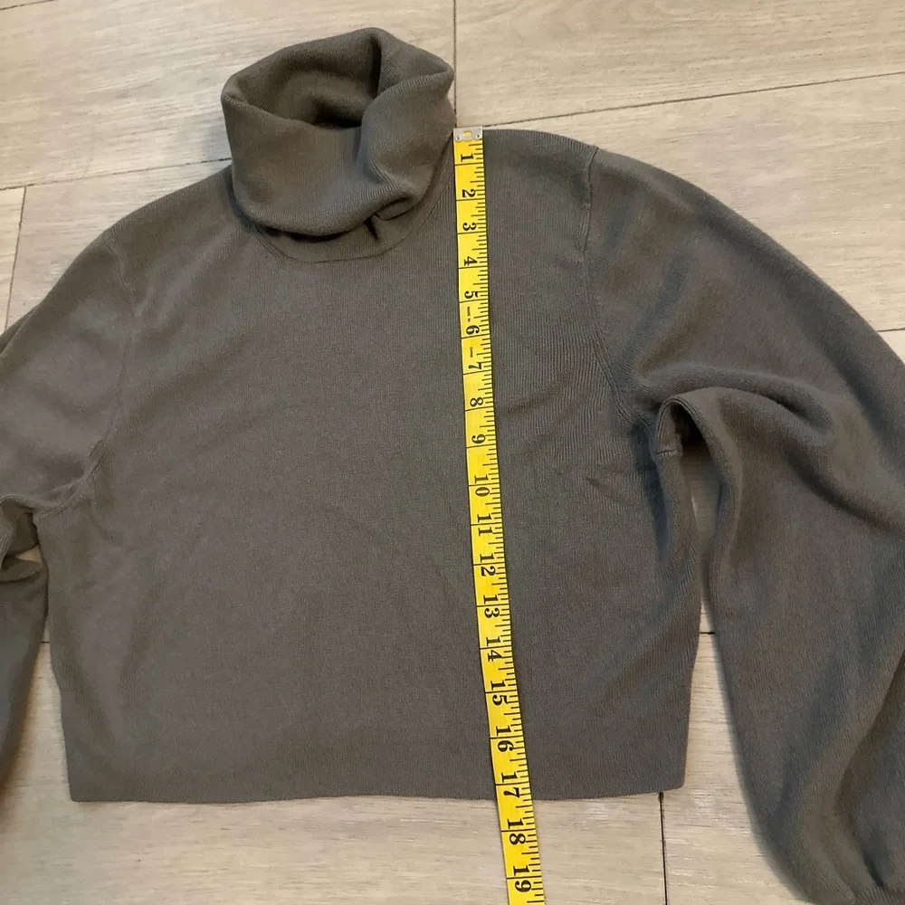 Wilfred Wool/Cotton‎ blend Brown Turtleneck Sweater Large - Picture 4 of 8